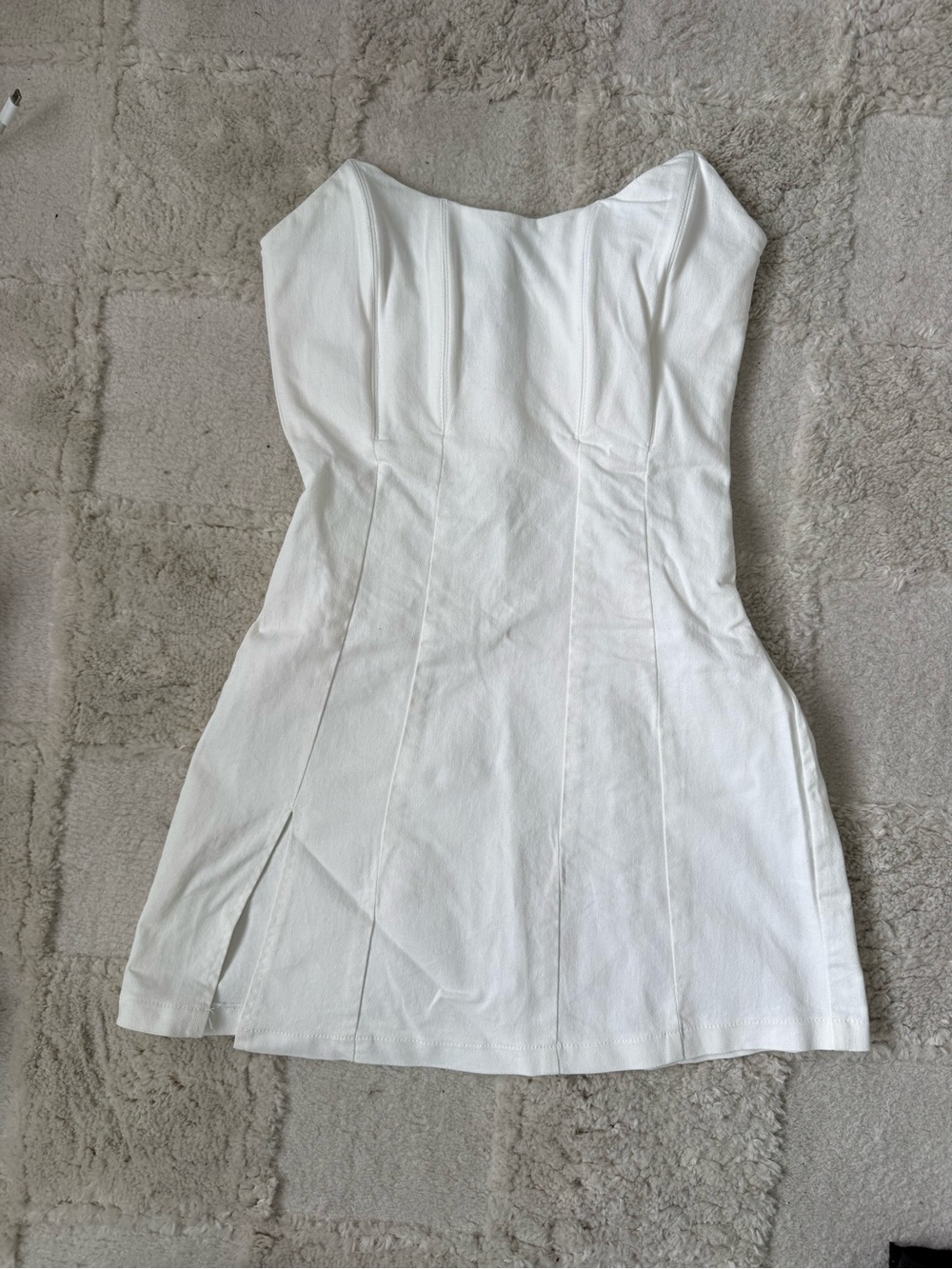 White Strapless Dress